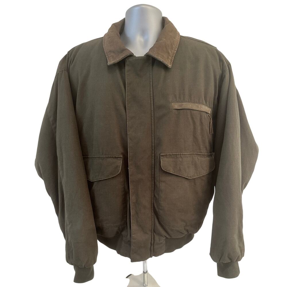 Cabela's Winter Field Hunting Jacket Thinsulate Full Zip Utility Pockets-L11